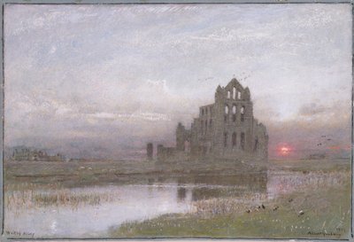 Whitby Abbey door Albert Goodwin