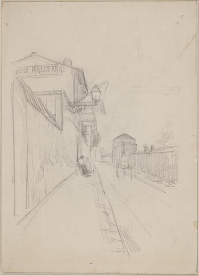 Een Franse straat door Albert Gottschalk