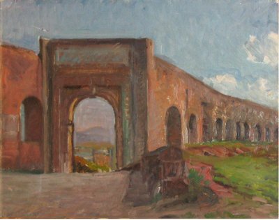 Porta Furba. Rome door Albert Gottschalk