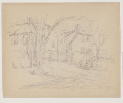 Winterdag in Lyngby door Albert Gottschalk