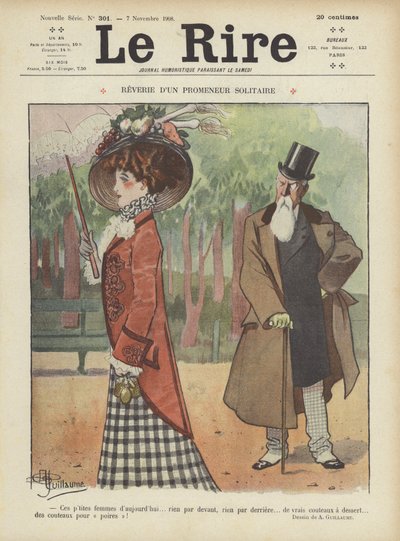 Illustratie voor Le Rire door Albert Guillaume