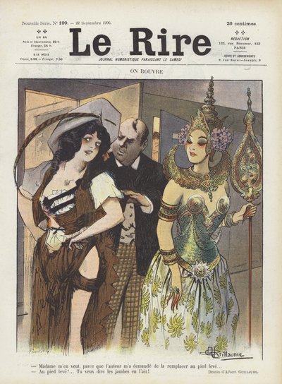 Illustratie voor Le Rire door Albert Guillaume