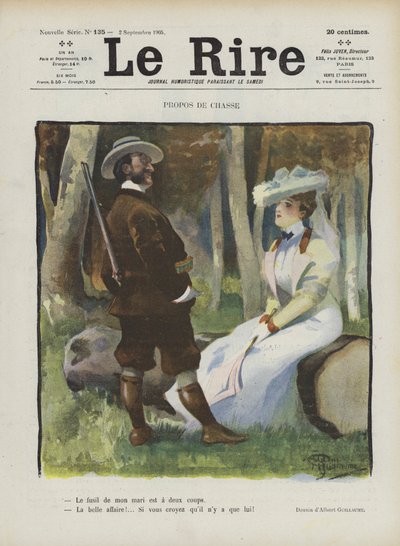 Illustratie voor Le Rire door Albert Guillaume