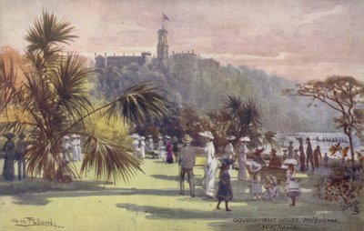 Regeringshuis, Melbourne, Australië door Albert Henry Fullwood