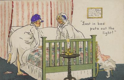 "Laatste in Bed Doet het Licht Uit!" door Albert Jnr. Ludovici