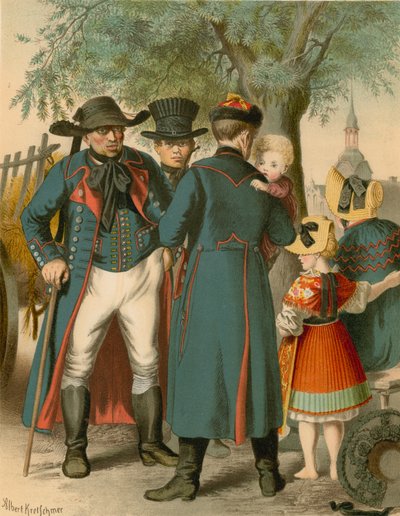 Duitse klederdracht, Pommern, Weitzacker door Albert Kretschmer