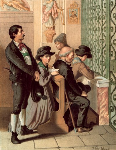 Duitse klederdracht, Tirol, Ober-Innthal door Albert Kretschmer