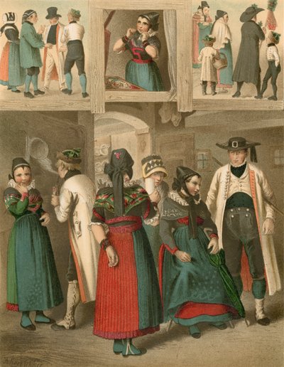 Duitse klederdracht, Westfalen door Albert Kretschmer