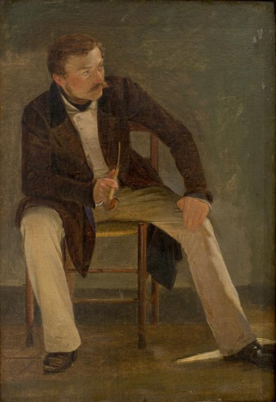De Schilder Constantin Hansen door Albert Küchler