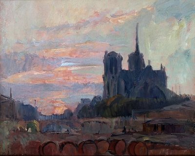 Schilderij. Kunstenaar: Albert Lebourg. Locatie: Privécollectie, Madrid, Spanje door Albert Lebourg