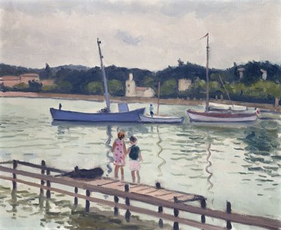 Kinderen en Zeilboten door Albert Marquet