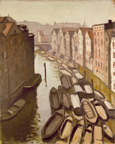 Vloot in Hamburg door Albert Marquet