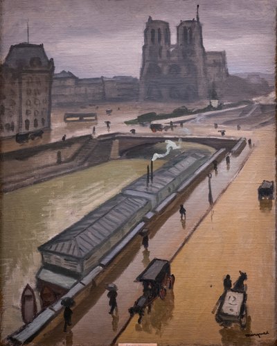 Regenachtige dag. Notre-Dame de Paris door Albert Marquet