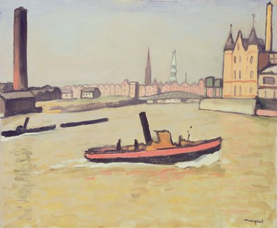 De Haven van Hamburg door Albert Marquet