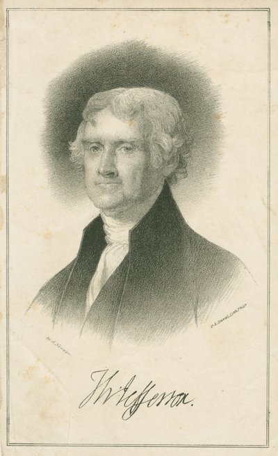 Thomas Jefferson, 1840 door Albert Newsam
