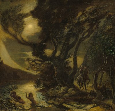 Siegfried en de Rijnmaagden door Albert Pinkham Ryder
