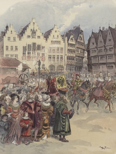 Verkiezing tot het Keizerrijk (28 juni 1519) door Albert Robida