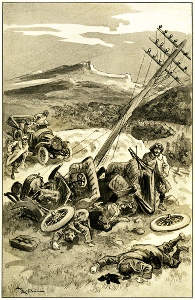 Illustratie door Albert Robida (1848-1926) voor Leon Berthault