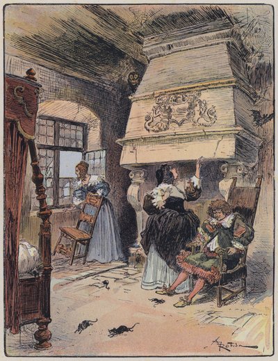 Illustratie voor Le Capitaine Bellormeau door en geïllustreerd door A Robida door Albert Robida