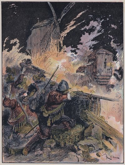 Illustratie voor Le Capitaine Bellormeau door en geïllustreerd door A Robida door Albert Robida