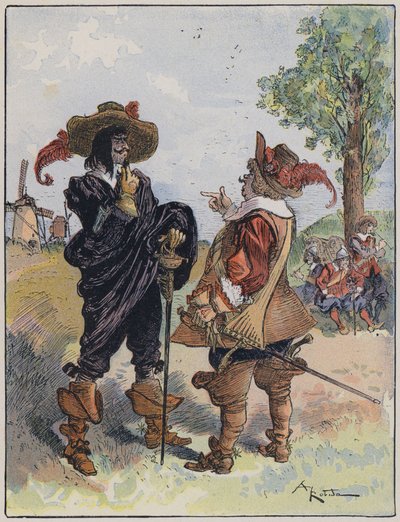 Illustratie voor Le Capitaine Bellormeau door en geïllustreerd door A Robida door Albert Robida