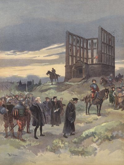 De superintendent Semblancay, ter dood veroordeeld, gaat naar de galg van Montfaucon door Albert Robida