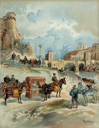 Marguerite van Angoulême (of Navarra, soms van Alençon) door Albert Robida