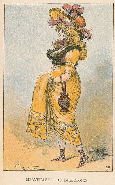 Merveilleuse du Directoire door Albert Robida