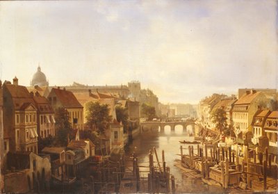 Uitzicht op de Lange Brug vanaf de Mühlendamm door Albert Schwendy