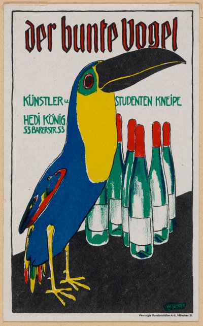 Der bunte Vogel door Albert Weisgerber