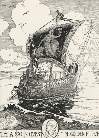 Jason en de Argonauten op de Argo door Albertine Randall Wheelan