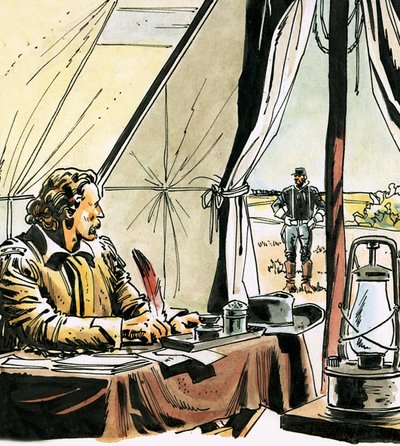 Generaal George Custer door Alberto Giolitti