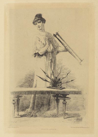 Spinnende vrouw door Alberto Maso Gilli