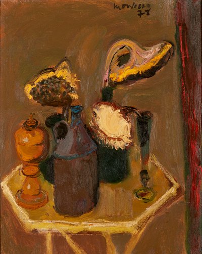Stilleven met Zonnebloemen door Alberto Morrocco