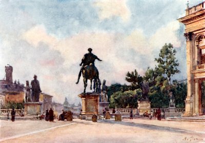 Bronzen standbeeld van Marcus Aurelius op het Capitool door Alberto Pisa