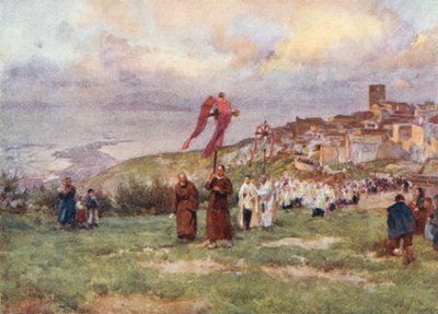 Processie, Monte San Giuliano door Alberto Pisa