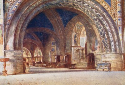 De lagere kerk van S Francesco, Assisi door Alberto Pisa