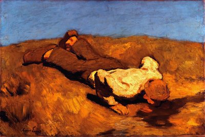 Jongen bij de bron De bron, 1923 door Albin Egger Lienz