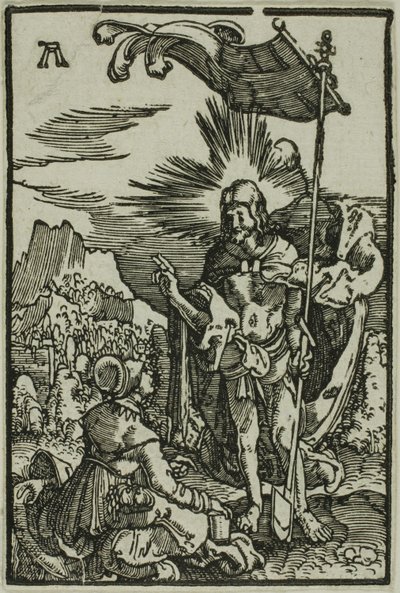 Christus verschijnt aan de Magdalena, uit De zondeval en de verlossing van de mens door Albrecht Altdorfer