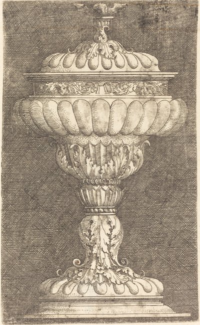 Gedekte Beker met Gevleugelde Bal door Albrecht Altdorfer