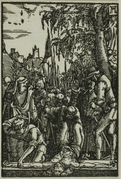 Kruisiging, uit De Val en Verlossing van de Mens door Albrecht Altdorfer