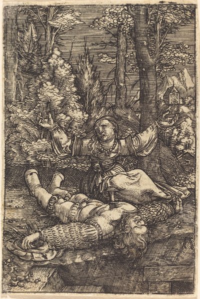 Pyramus en Thisbe door Albrecht Altdorfer