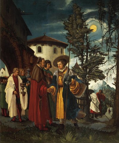 Het vertrek van Sint Florian door Albrecht Altdorfer