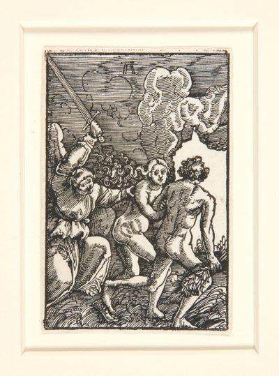 De verdrijving uit het paradijs, uit De val en verlossing van de mens door Albrecht Altdorfer