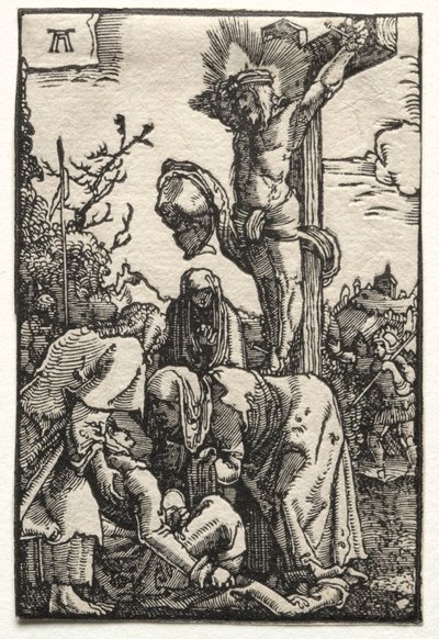 De Val en Verlossing van de Mens: Christus aan het Kruis door Albrecht Altdorfer