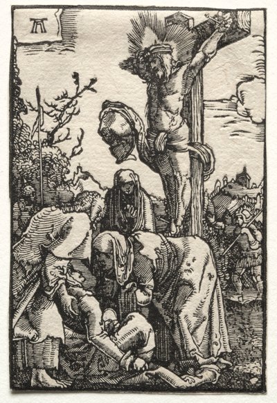 De val en verlossing van de mens: Christus aan het kruis, ca. 1515 door Albrecht Altdorfer