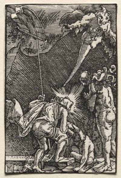 De Val en Verlossing van de Mens: Afdaling in de Hel door Albrecht Altdorfer