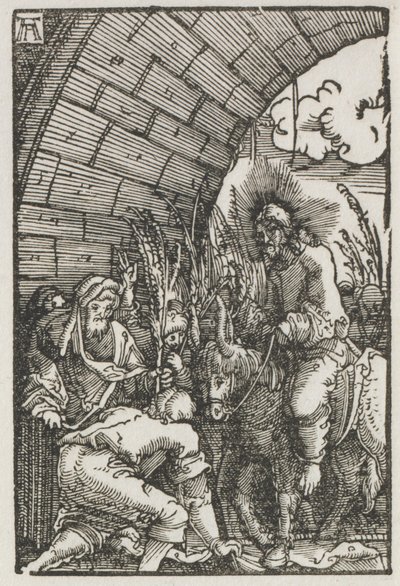 De Val en Verlossing van de Mens: De Intocht in Jeruzalem door Albrecht Altdorfer