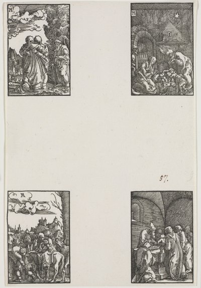 De val en verlossing van de mens, ca. 1515 door Albrecht Altdorfer