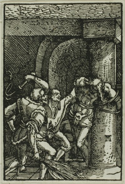 De Geseling, uit De Val en Verlossing van de Mens door Albrecht Altdorfer